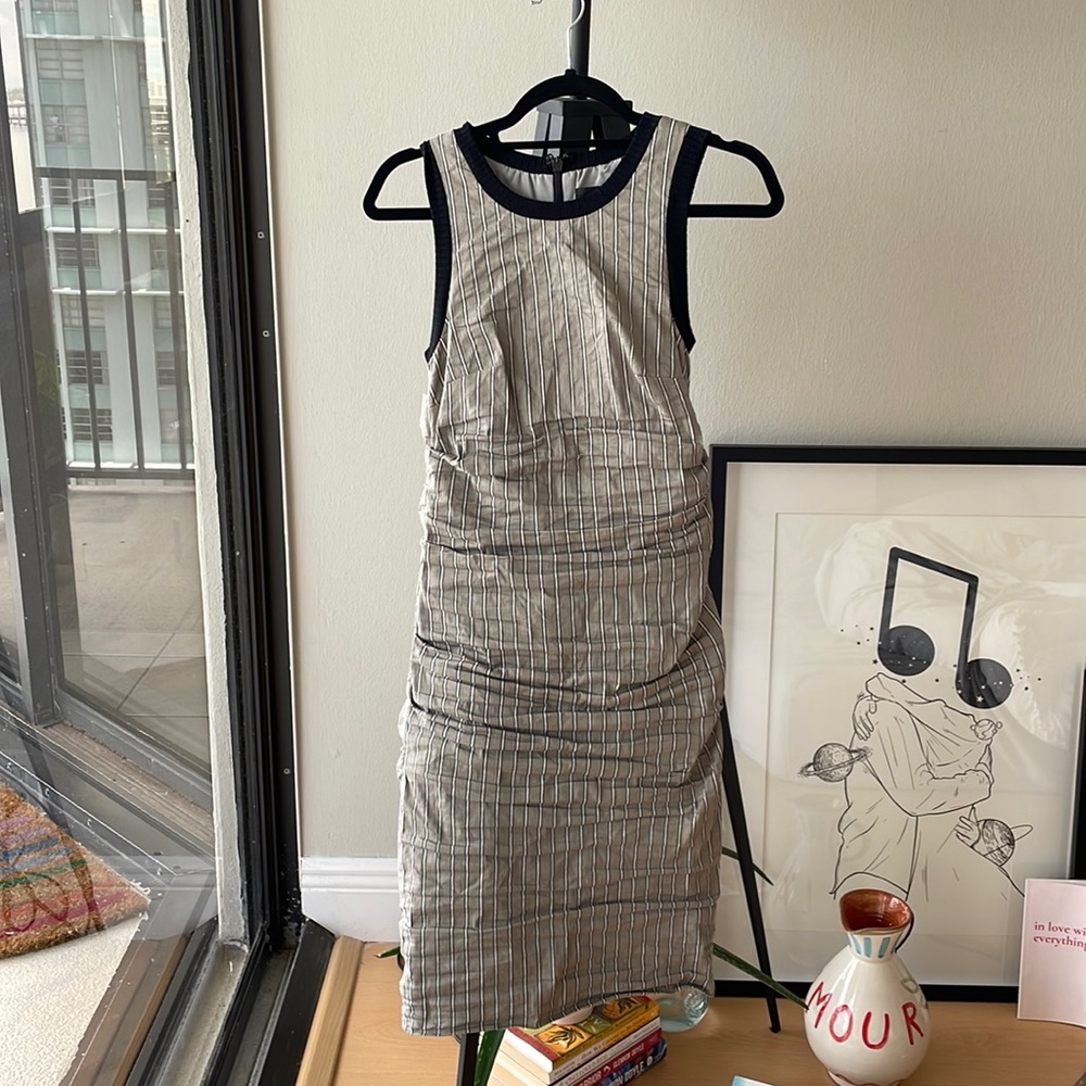 Nicole Miller grey and black dress